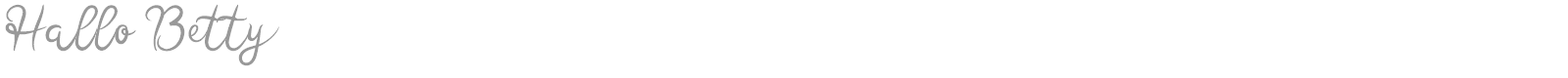 Hallo Betty font preview